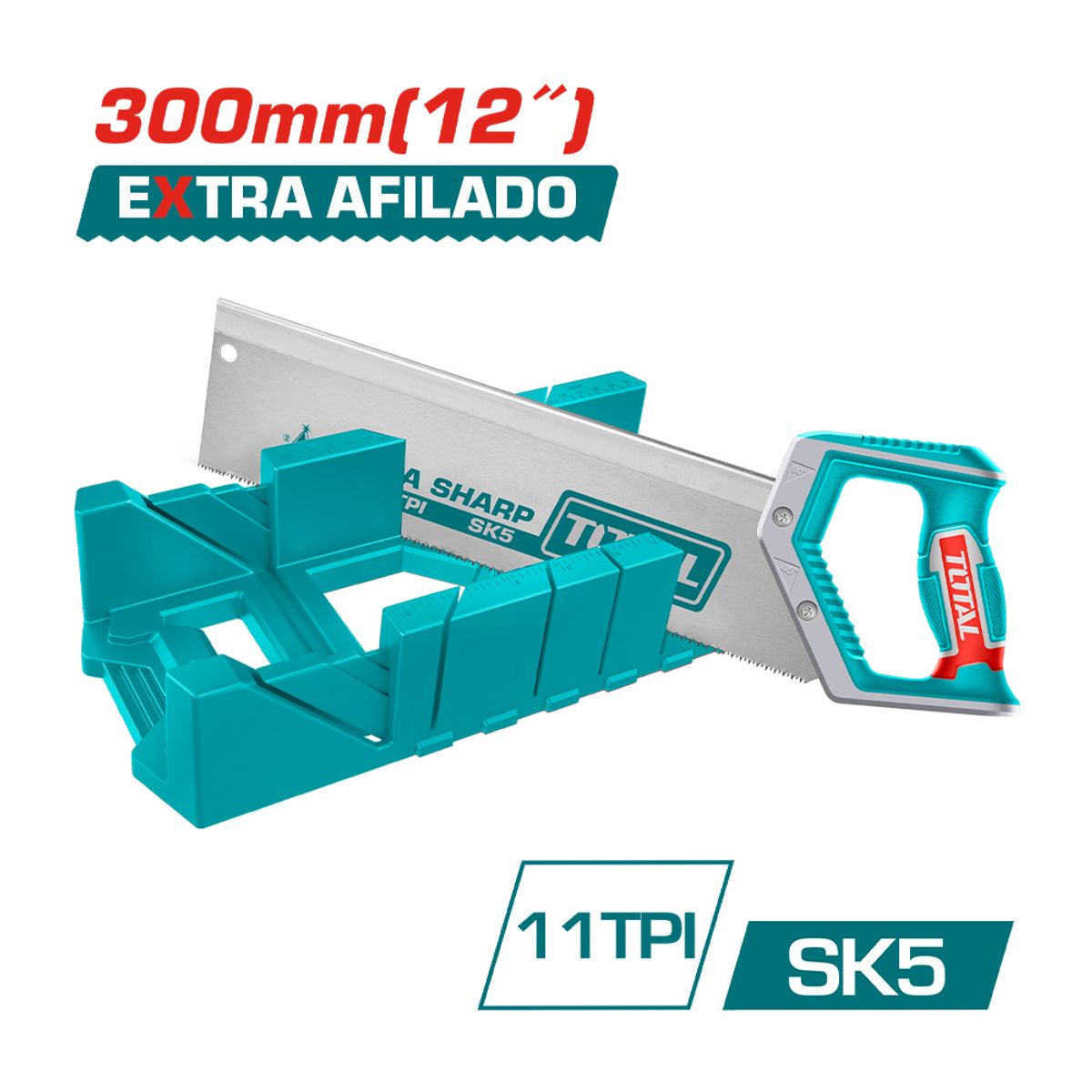 TOTAL TOOLS - Serrucho Costilla Extra Afilada 300mm 12 Total