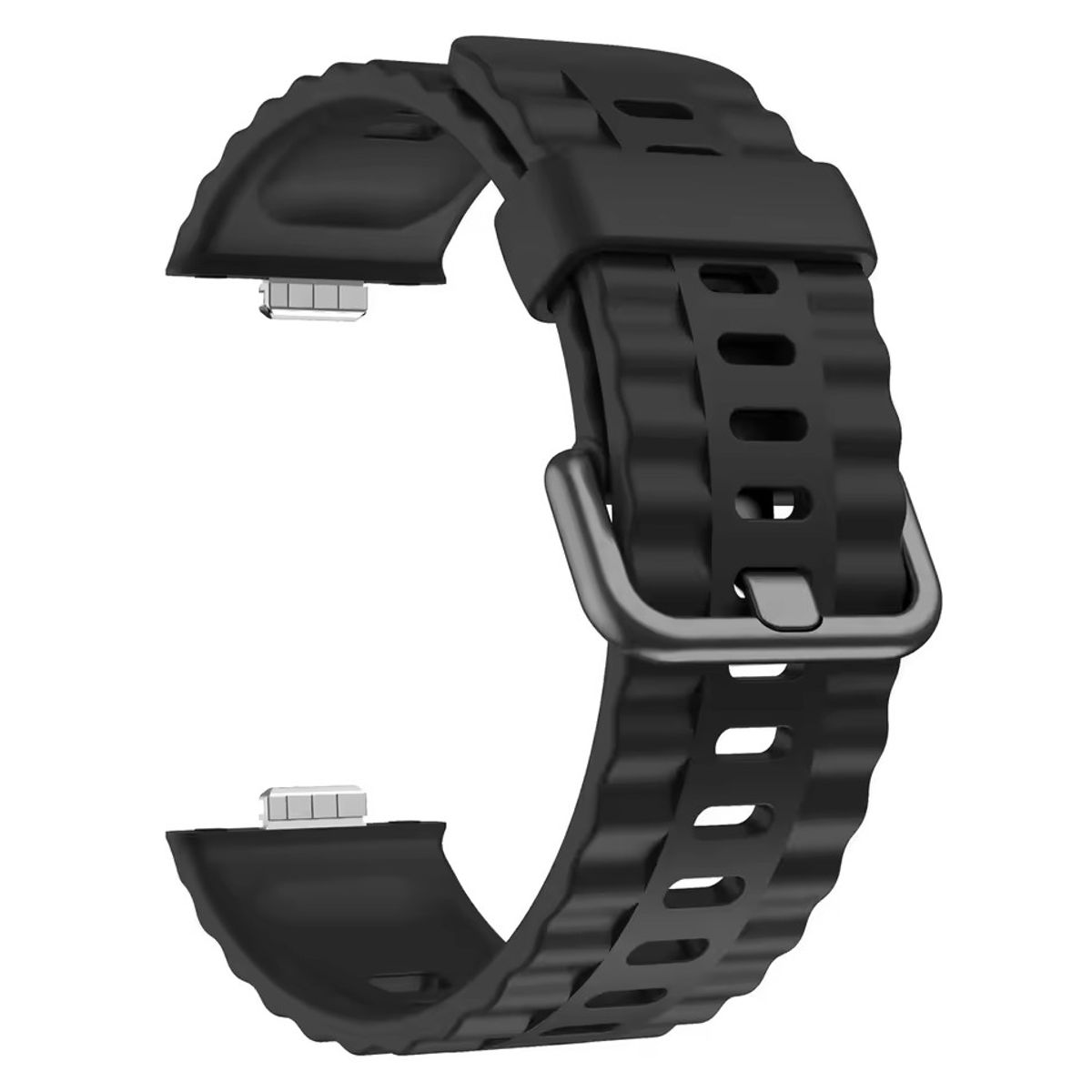 GENERICO - Correa Silicona Para Huawei Fit 4 Pro Negro