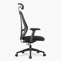Silla Oficina One con cabecero Negro Form