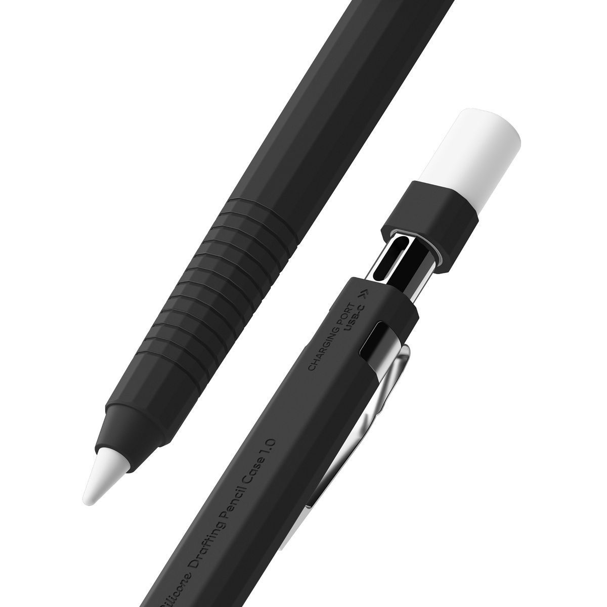 RINGKE - Funda RINGKE Para Apple Pencil USB C Diseño Lápiz Negro