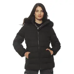 WADOS - PARKA MANGA LARGA CON APLICACION EN CAPUCHA CON CIERRE EN DELANTERO