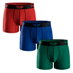 TOP - Pack 3 Bóxer Medio Liso Microfibra C12