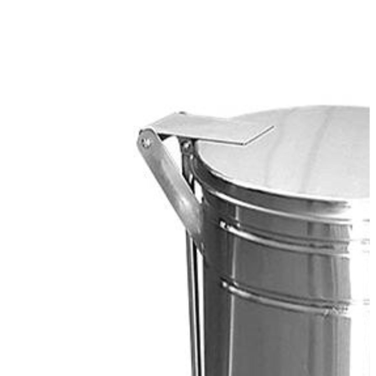 GENERICO - Basurero Acero Inoxidable tapa pedal 90 litros