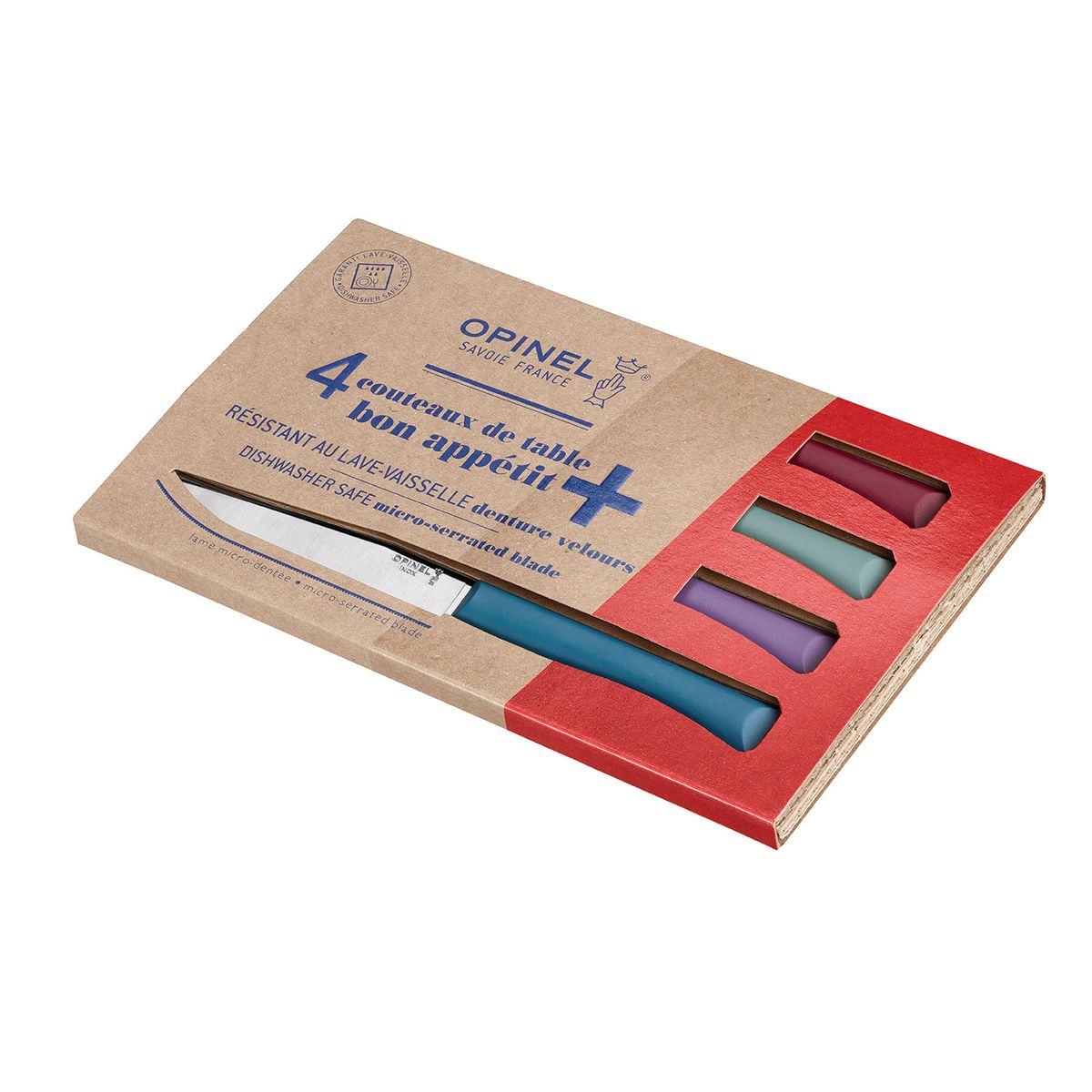 OPINEL - Set x4 Bon Appétit Plus Opinel Glam varios colores