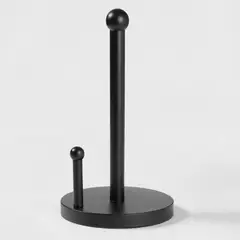 REGALITOLINDO CL - Soporte Toalla de Papel XL - Acero Masiso Black 35x20 cm