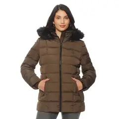 WADOS - PARKA MANGA LARGA CON APLICACION EN CAPUCHA CIERRE EN DELANTERO