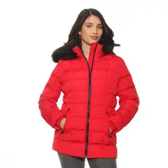 WADOS - PARKA MANGA LARGA CON APLICACION EN CAPUCHA CIERRE EN DELANTERO