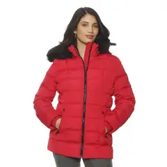 WADOS - PARKA MANGA LARGA CON APLICACION EN CAPUCHA CIERRE EN DELANTERO