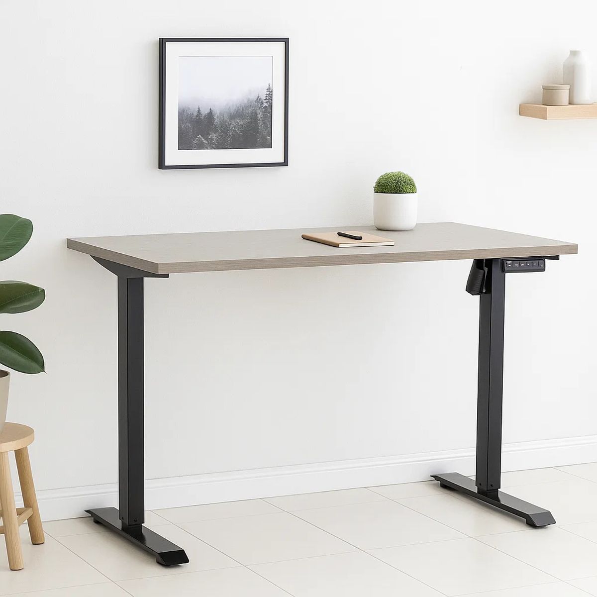 KLIK - Escritorio Elevable Eléctrico Altura Ajustable Diseño Ergonómico Gris