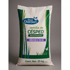 BEST GARDEN - Semilla De Césped Alfombra Verde Premium 25 Kg