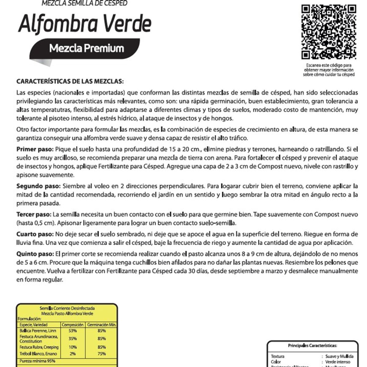 BEST GARDEN - Semilla De Césped Alfombra Verde Premium 25 Kg Best Garden