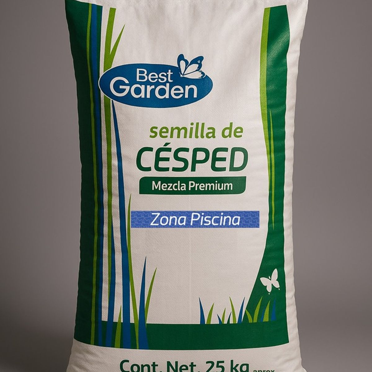 BEST GARDEN - Mezcla Césped Zona Piscinas 25 Kg. Best Garden