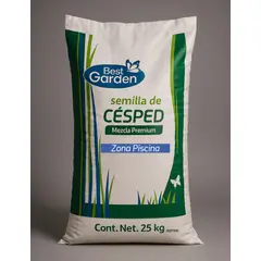 BEST GARDEN - Mezcla Césped Zona Piscinas 25 Kg.