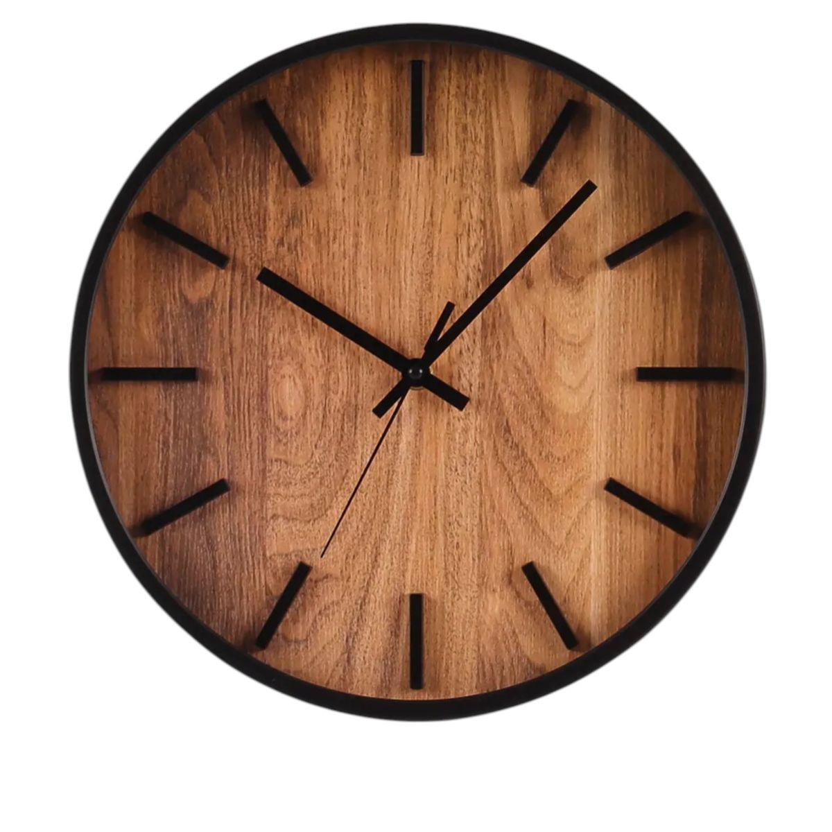 GENERICO - Reloj Pared Madero Segundero 30cm Minimalista