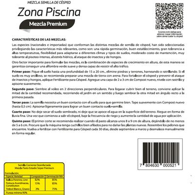 Imagen 2 del producto Mezcla Césped Zona Piscinas 5 Kg.