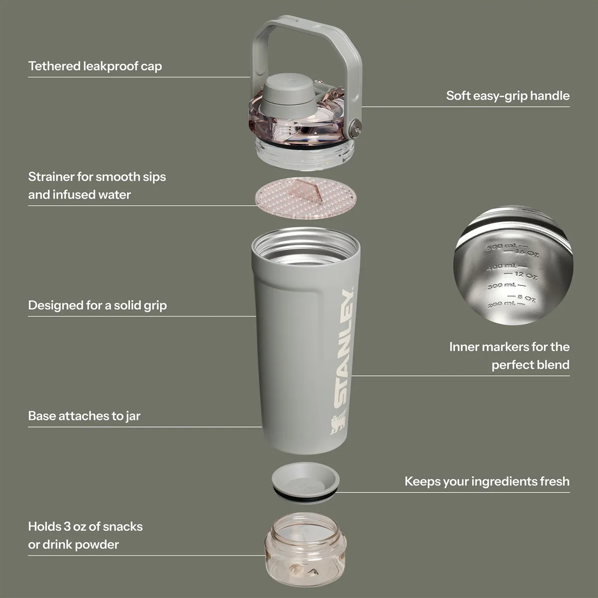 STANLEY - Shaker Stanley Sage Grey - 591 ml