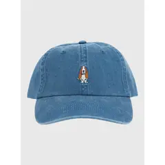 HUSH PUPPIES - Jockey Algodón Orgánico Cap Dog Azul