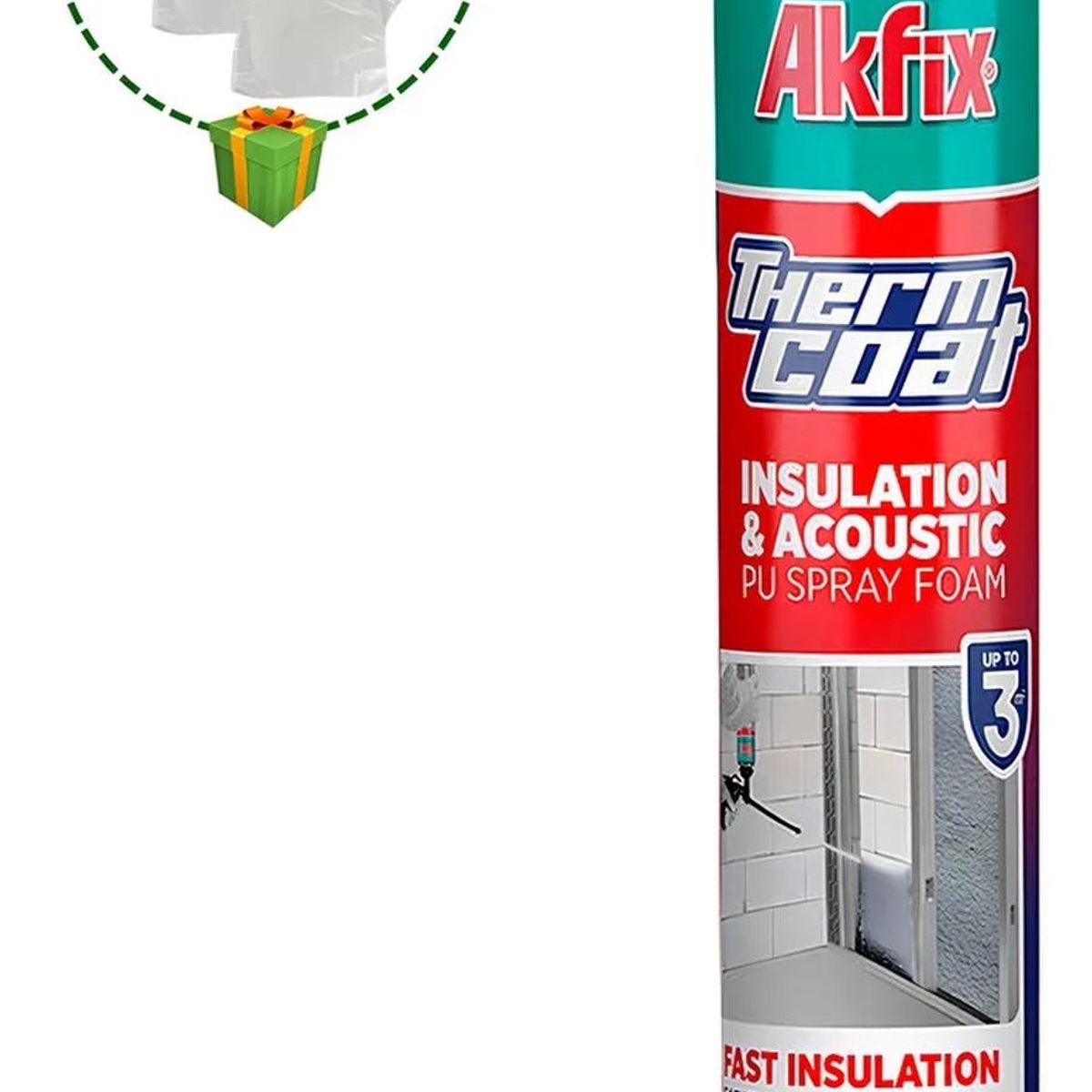 AKFIX - Espuma De Poliuretano Thermcoat 850ml Akfix