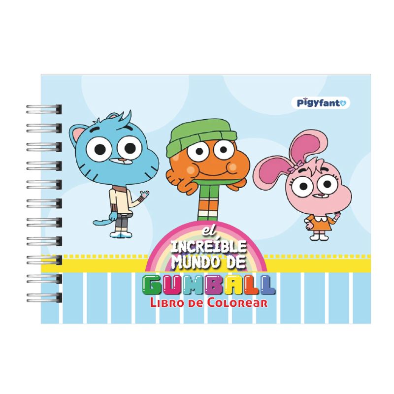 PIGYFANTE - Libro para Colorear El Increíble Mundo de Gumball