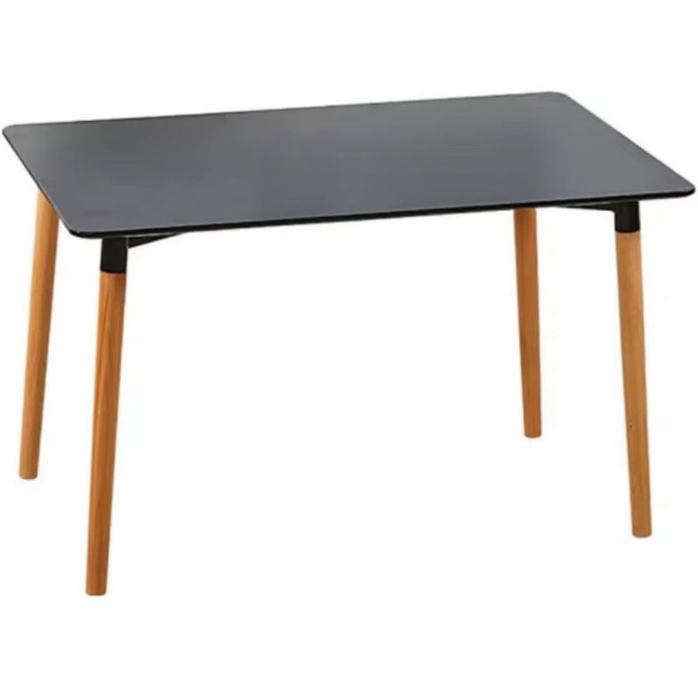 Mesa MDF Rectangular Negra 130x80 cm
