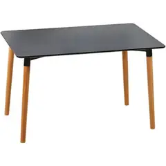 HABITA2 CHILE - Mesa MDF Rectangular Negra 130x80 cm
