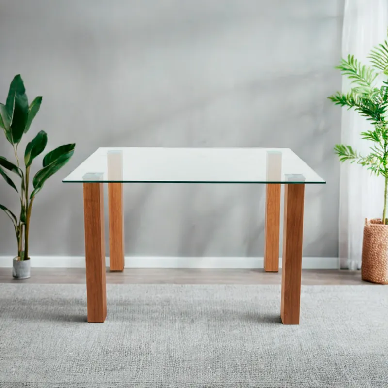 HABITA2 CHILE - Mesa de comedor de vidrio Tavolo - 120cm x 80cm
