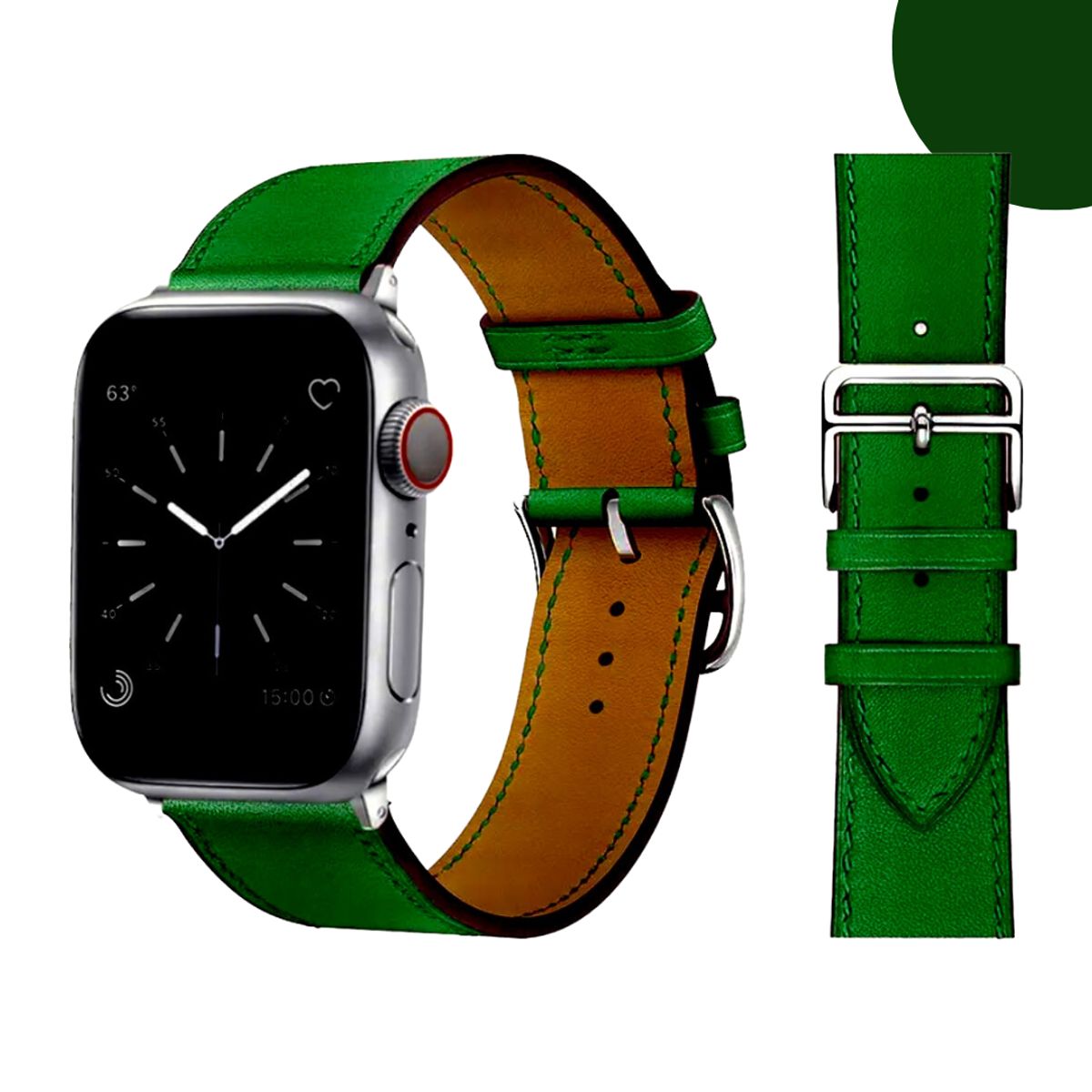 GENERICO - Correas De Cuero Premium para Apple Watch 42-44-45-46-49mm