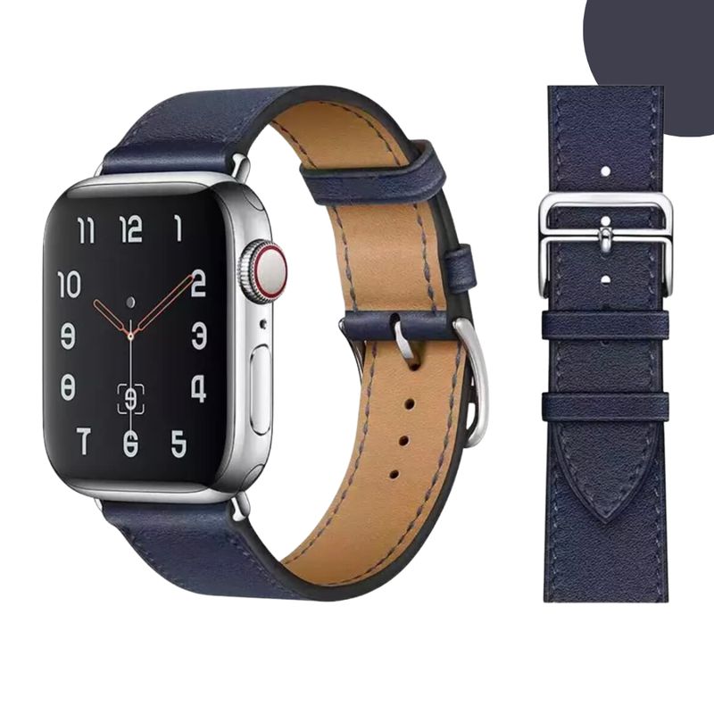 GENERICO - Correas De Cuero Premium para Apple Watch 42-44-45-46-49mm