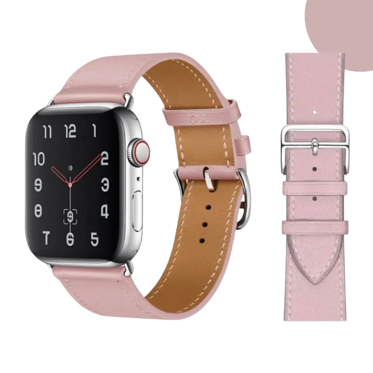 GENERICO - Correas De Cuero Premium para Apple Watch 42-44-45-46-49mm