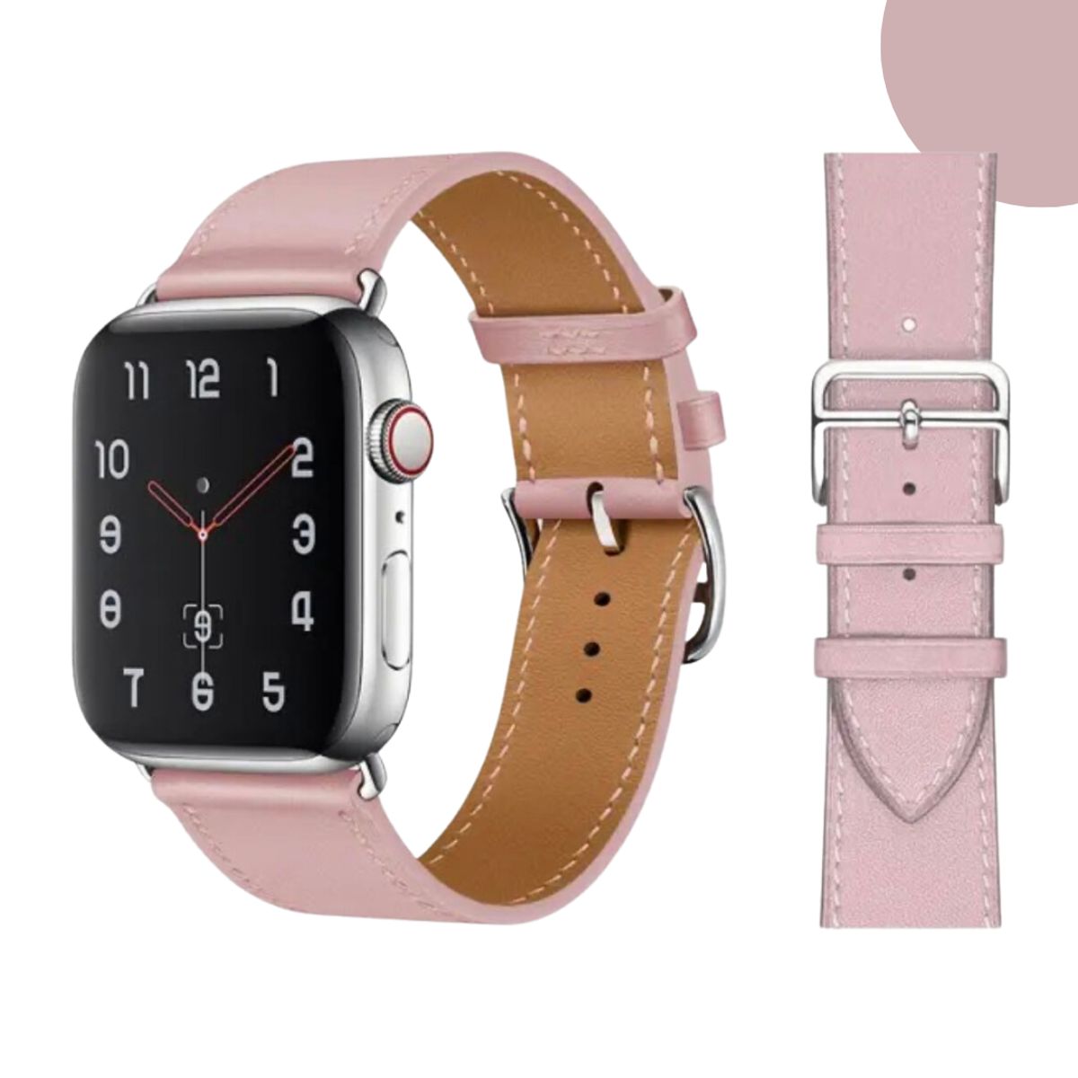 GENERICO - Correas De Cuero Premium para Apple Watch 42-44-45-46-49mm