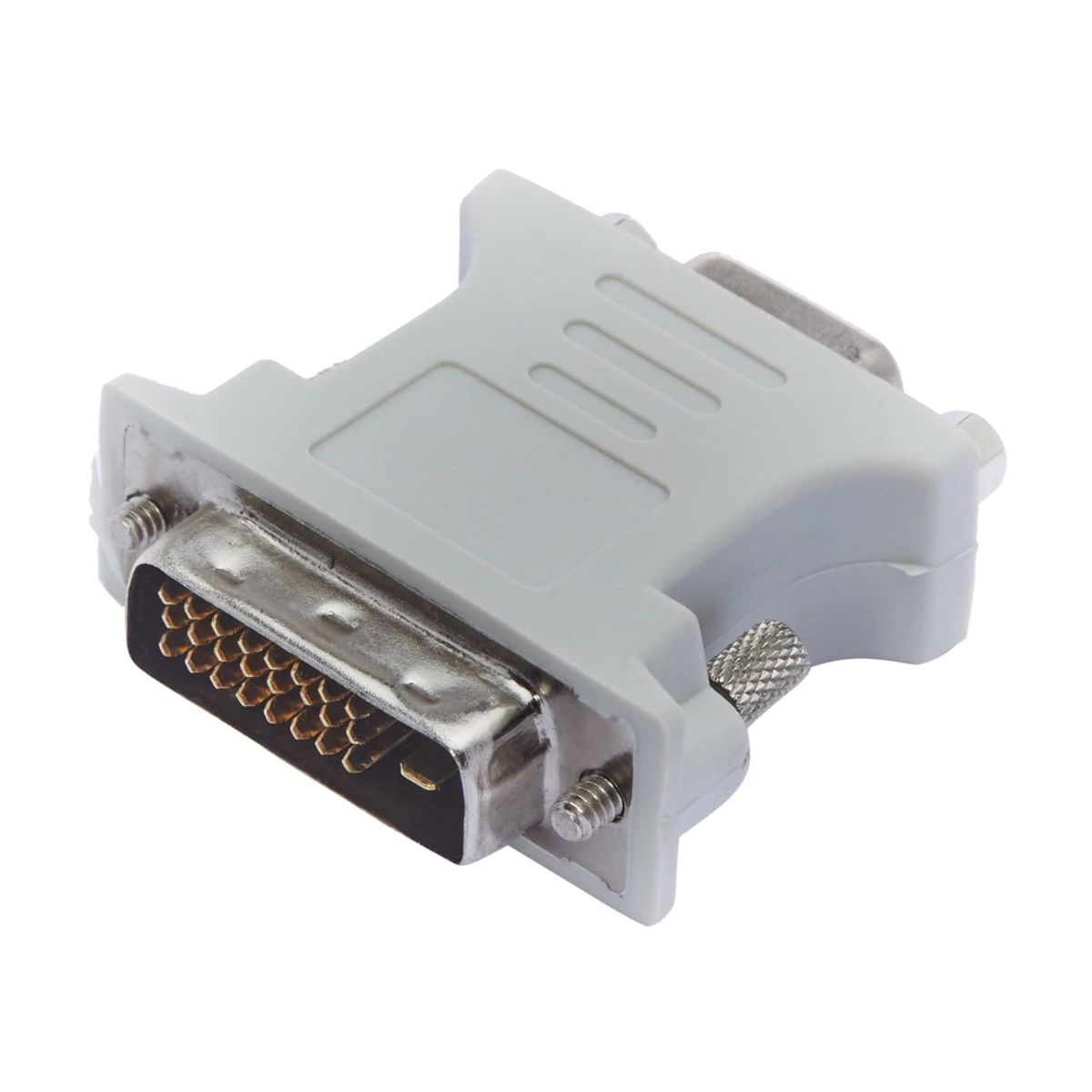 GENERICO - Adaptador DVI-D 24+1 Macho a VGA Hembra 15 Pines