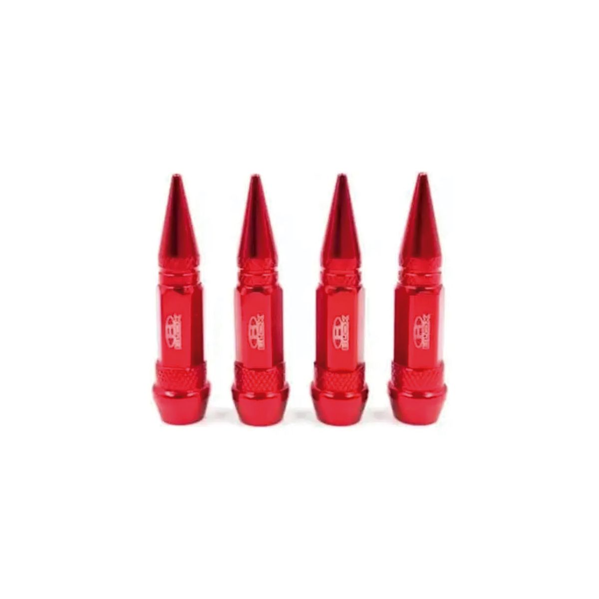 GENERICO - Set De 4 Tapa Válvula Punta Auto Moto Bicicleta Tuning
