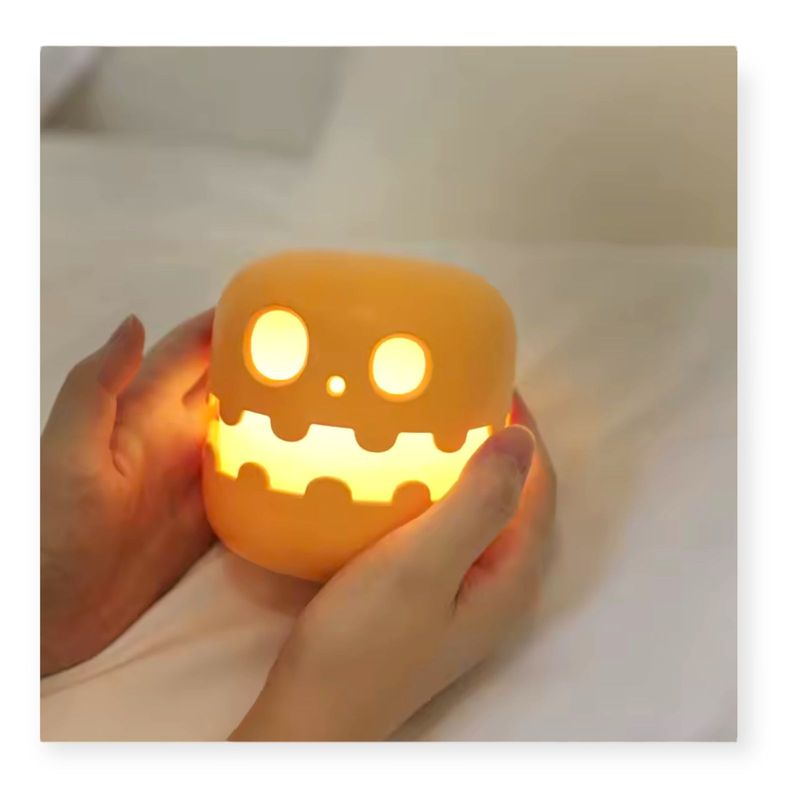 GENERICO - Lampara Espanta Cuco Calabaza Halloween Recargable Usb