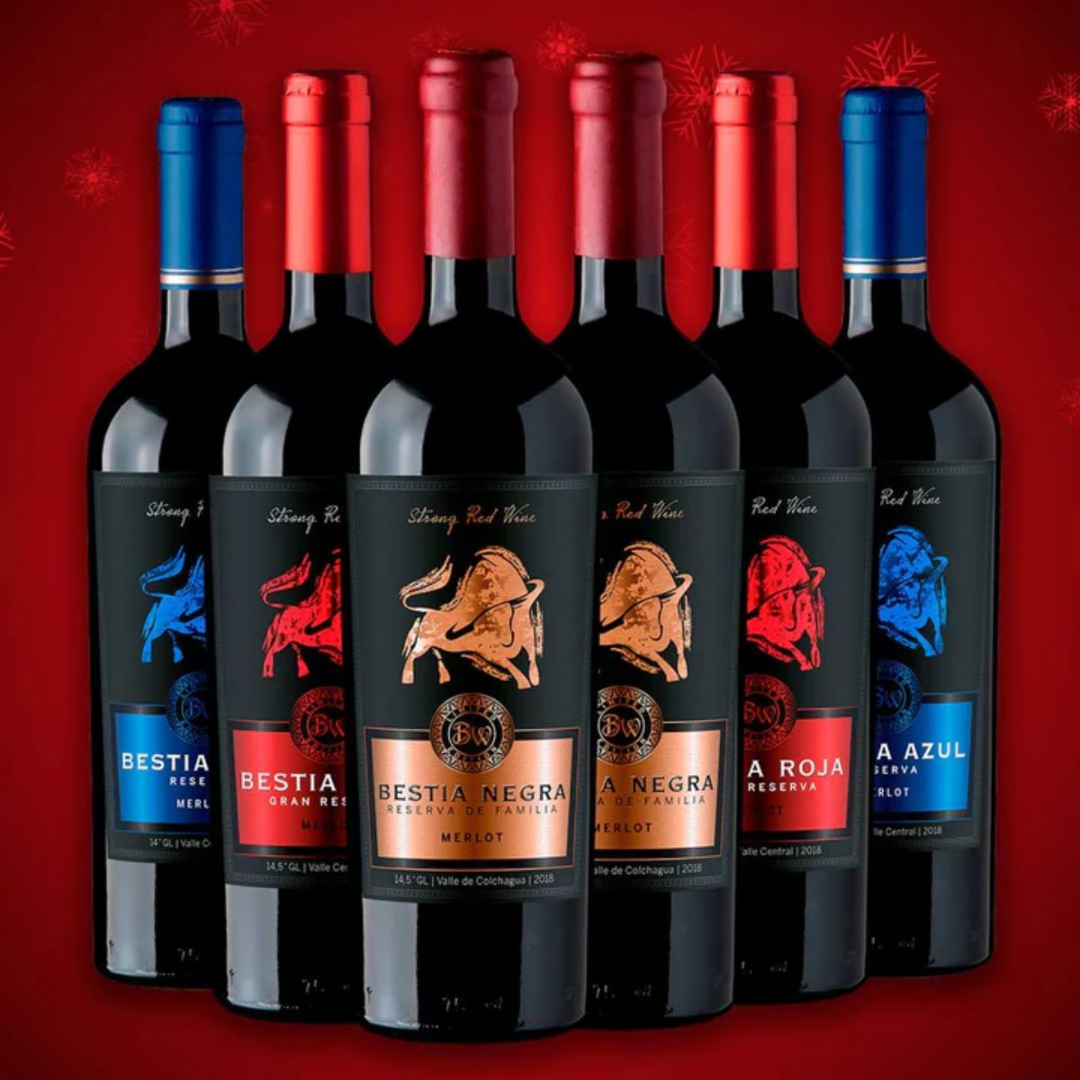 BESTIAS WINES - Mix Deluxe Bestias Wines Carmenere  6 botellas 750 cc
