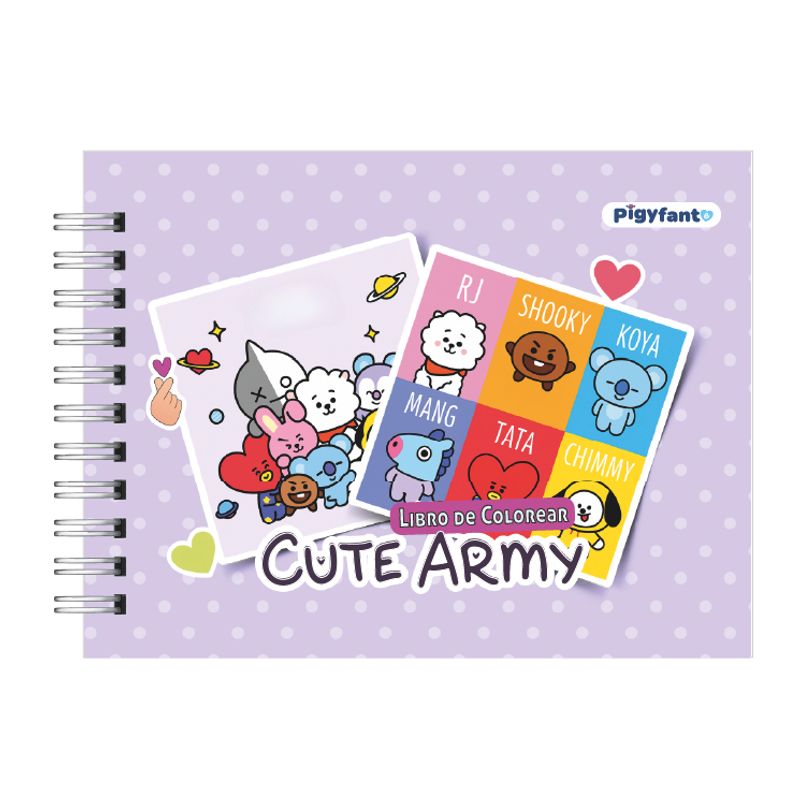 PIGYFANTE - Libro para Colorear Cute Arms BTS