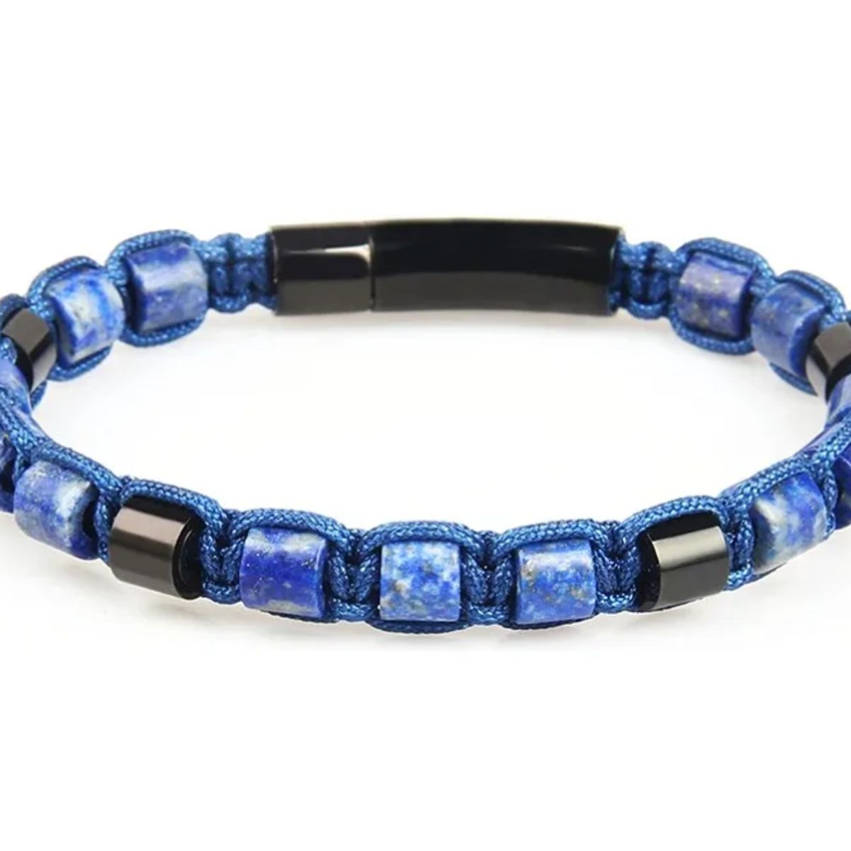 GENERICO - Pulsera Piedra Lapislazuli Hombre Moda Royal Madriz