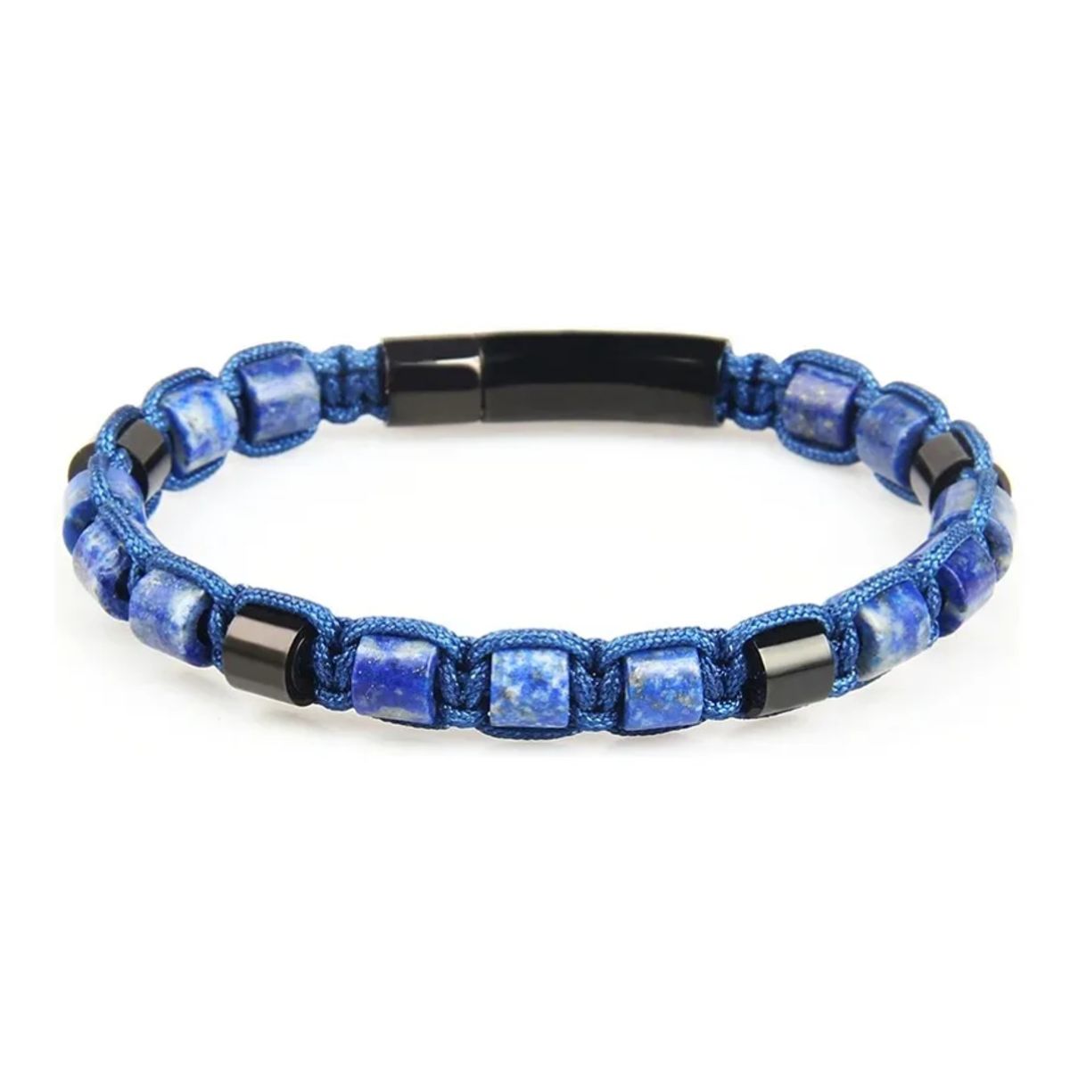 GENERICO - Pulsera Piedra Lapislazuli Hombre Moda Royal Madriz