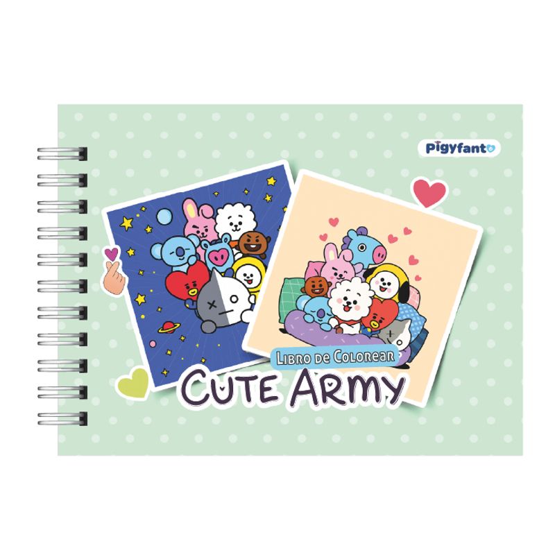 PIGYFANTE - Libro para Colorear Cute Arms BTS