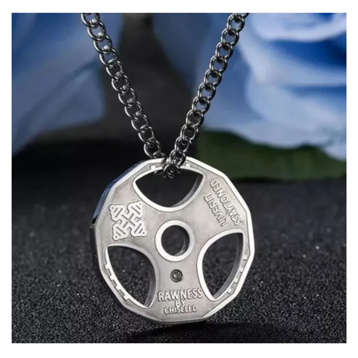 GENERICO - Collar De Disco Gym Pesas Macuernas Hombre Mujer Moda Royal Madriz