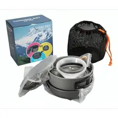 GENERICO - Set Ollas Outdoor Camping Cocinilla Utensilios Ds-308