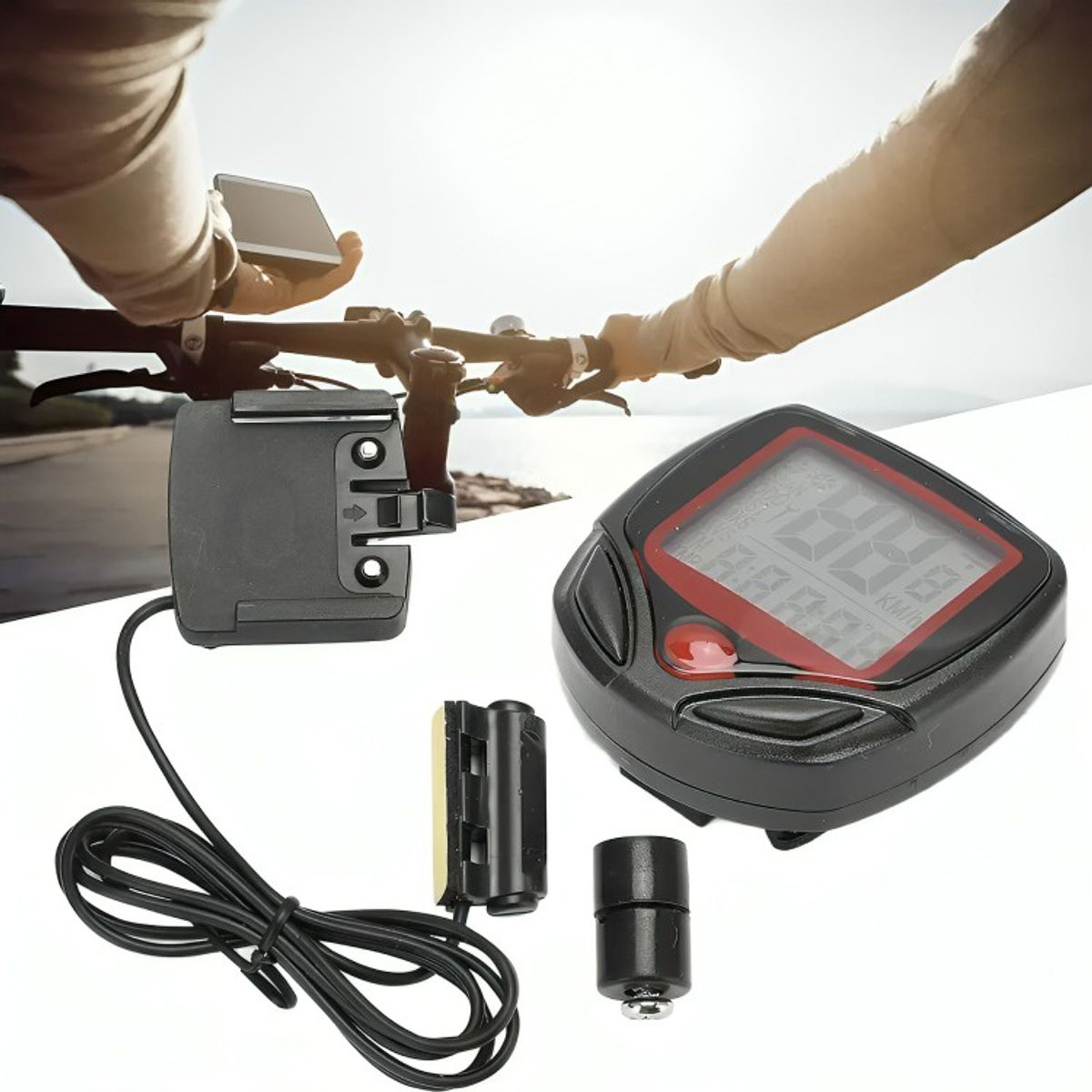 GENERICO - Velocimetro Para Bicicleta 15 Funciones