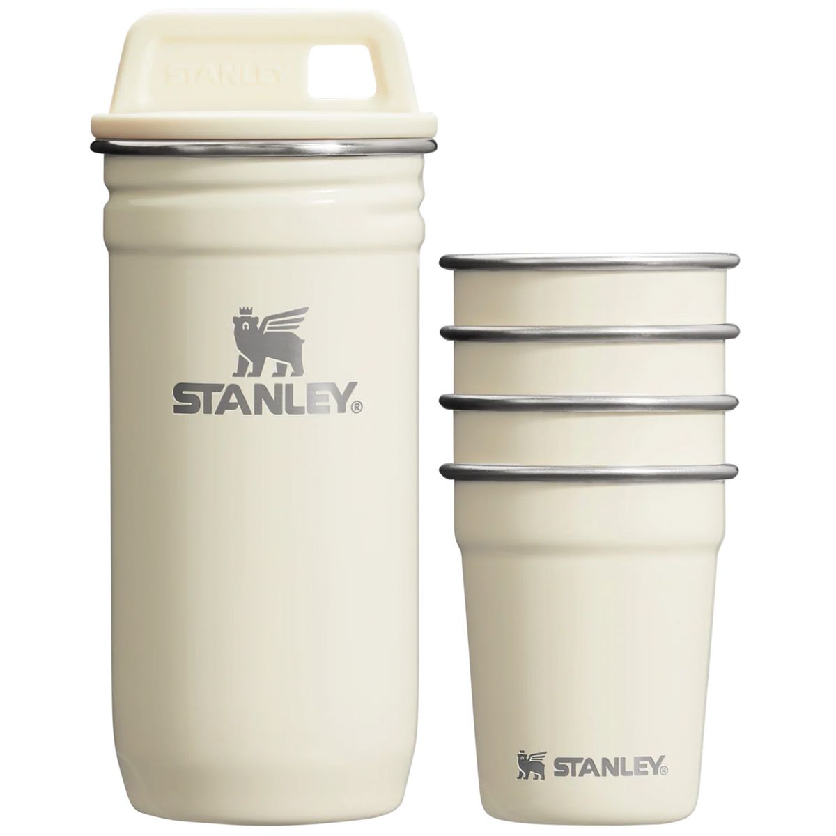 STANLEY - Set de 4 Vasos Camping  Cream Gloss - 4 Unidades 59 ml