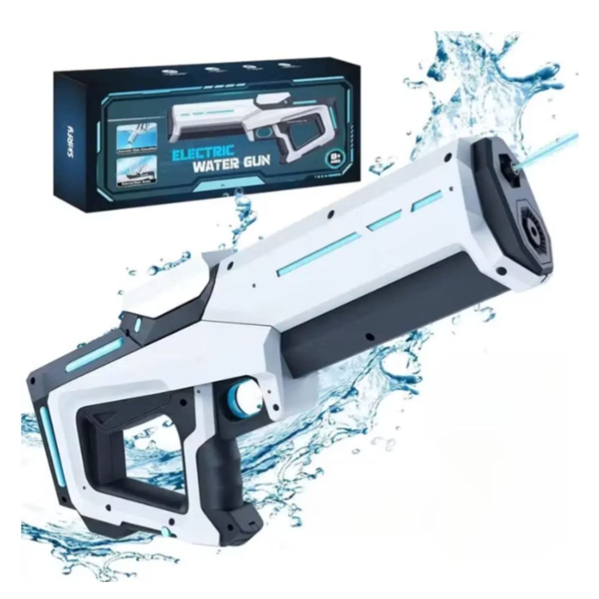 GENERICO - Pistola De Agua Eléctrica Recargable Con Succión Automática