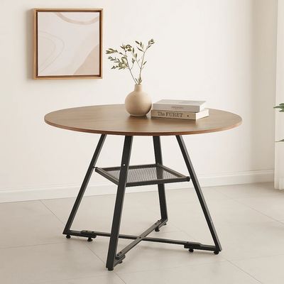 Imagen 2 del producto Mesa de Comedor Redonda Estilo Industrial Törn - Café