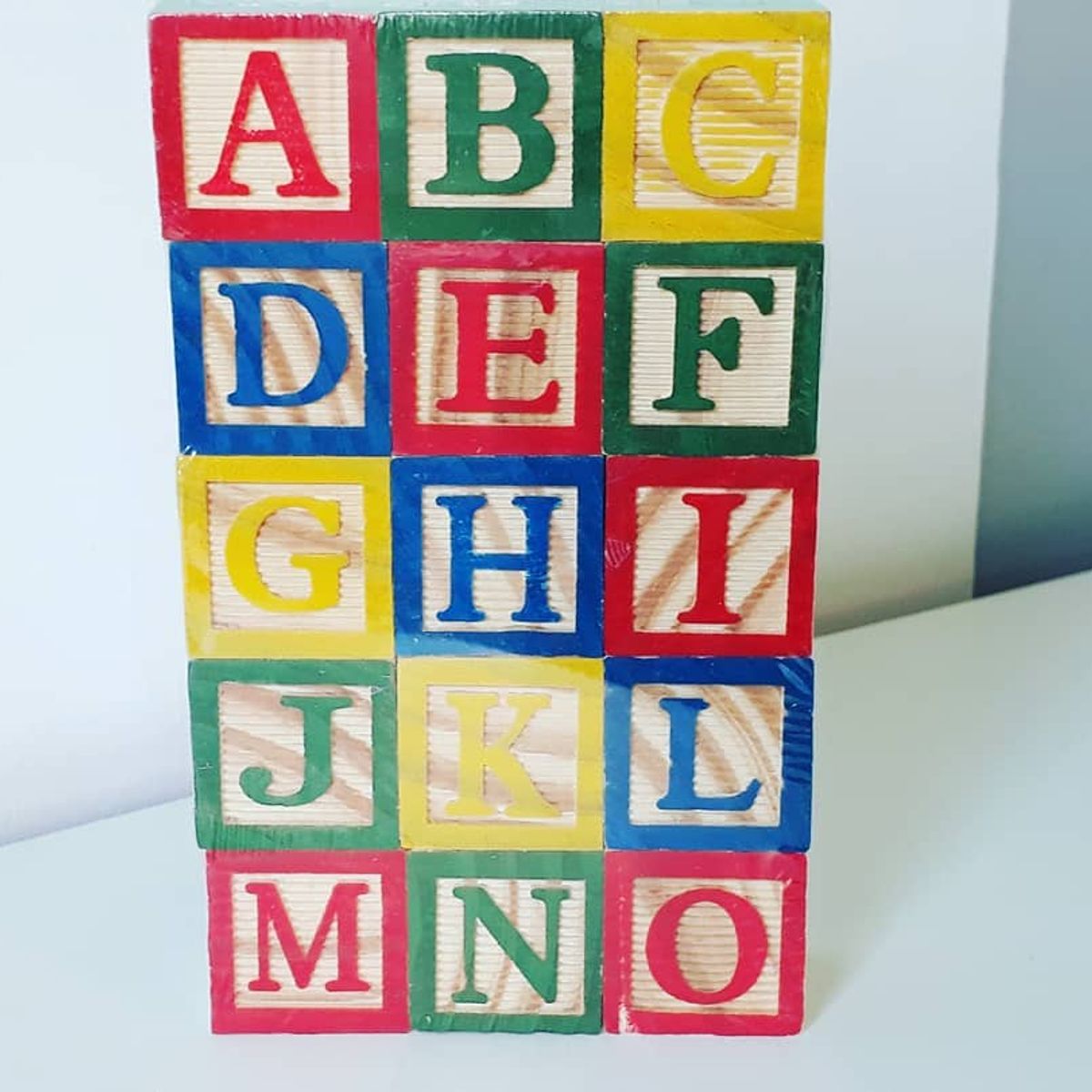 GENERICO - Cubo De Madera 15 Piezas Didáctico Letras Y Numero