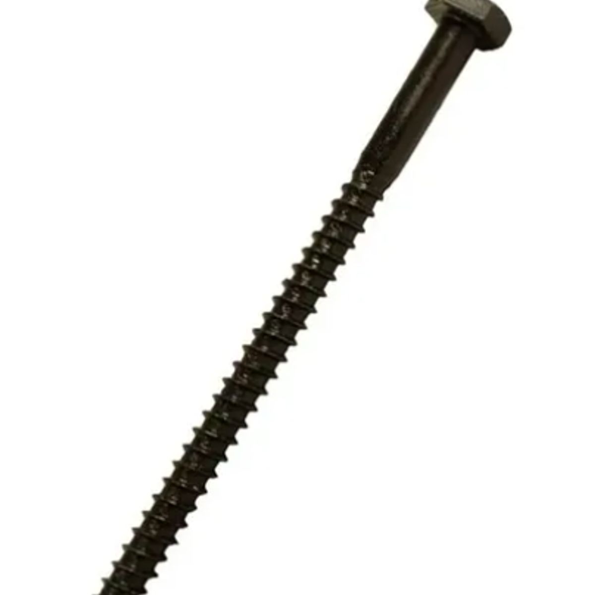 TUHAUS - Tornillo Hexagonal Tirafondo Negro 1/4 X 4 Pulgadas - 100 U