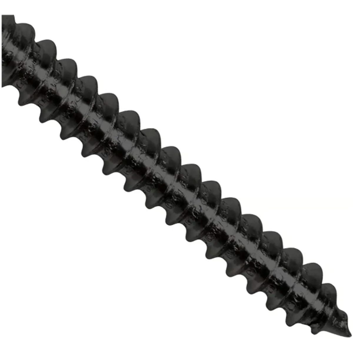 TUHAUS - Tornillo Hexagonal Tirafondo Negro 1/4 X 4 Pulgadas - 100 U