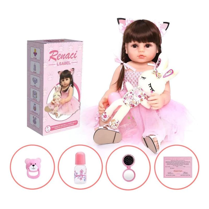 TOYUN TOYUN - Muñeca Reborn Bebé Realista De Silicona Lavable 55cm
