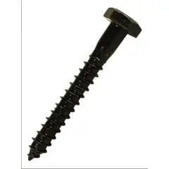 TUHAUS - Tornillo Hexagonal Tirafondo Negro 1/4 X 1 1/2 Pulgadas - 100 U