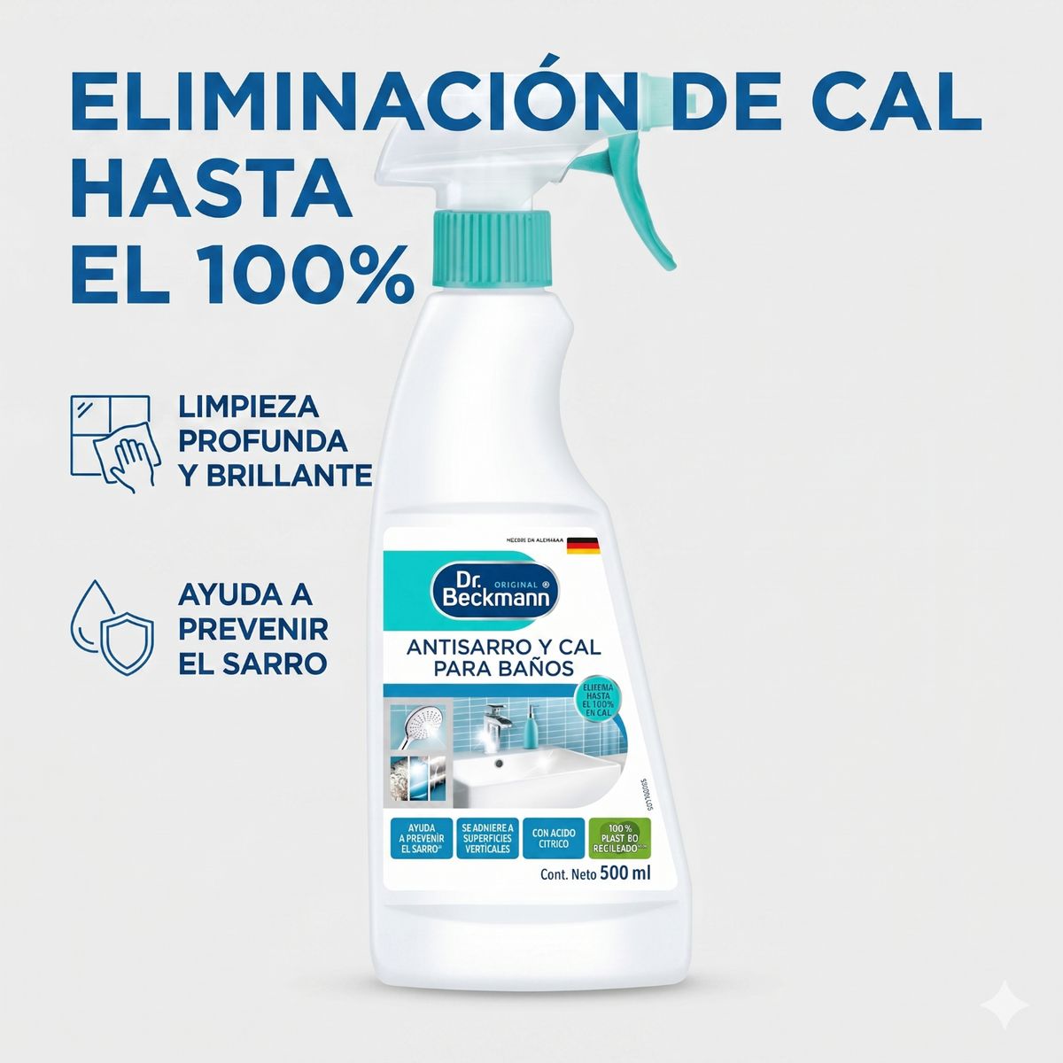 DR BECKMANN - Limpiador Antisarro y Cal Baño y Cocina Dr Beckmann 500ml